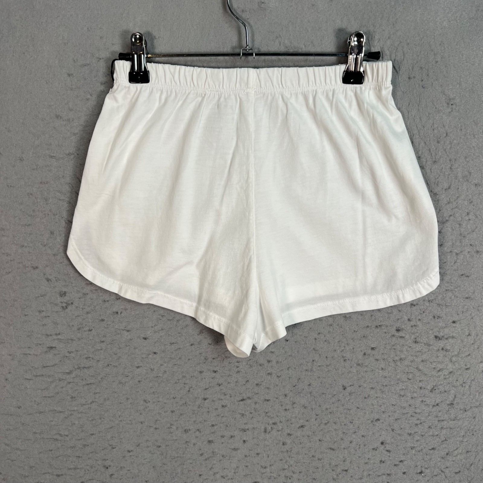 Kent Womens Small White Organic Cotton Lounge Shorts Lightweight Fabric