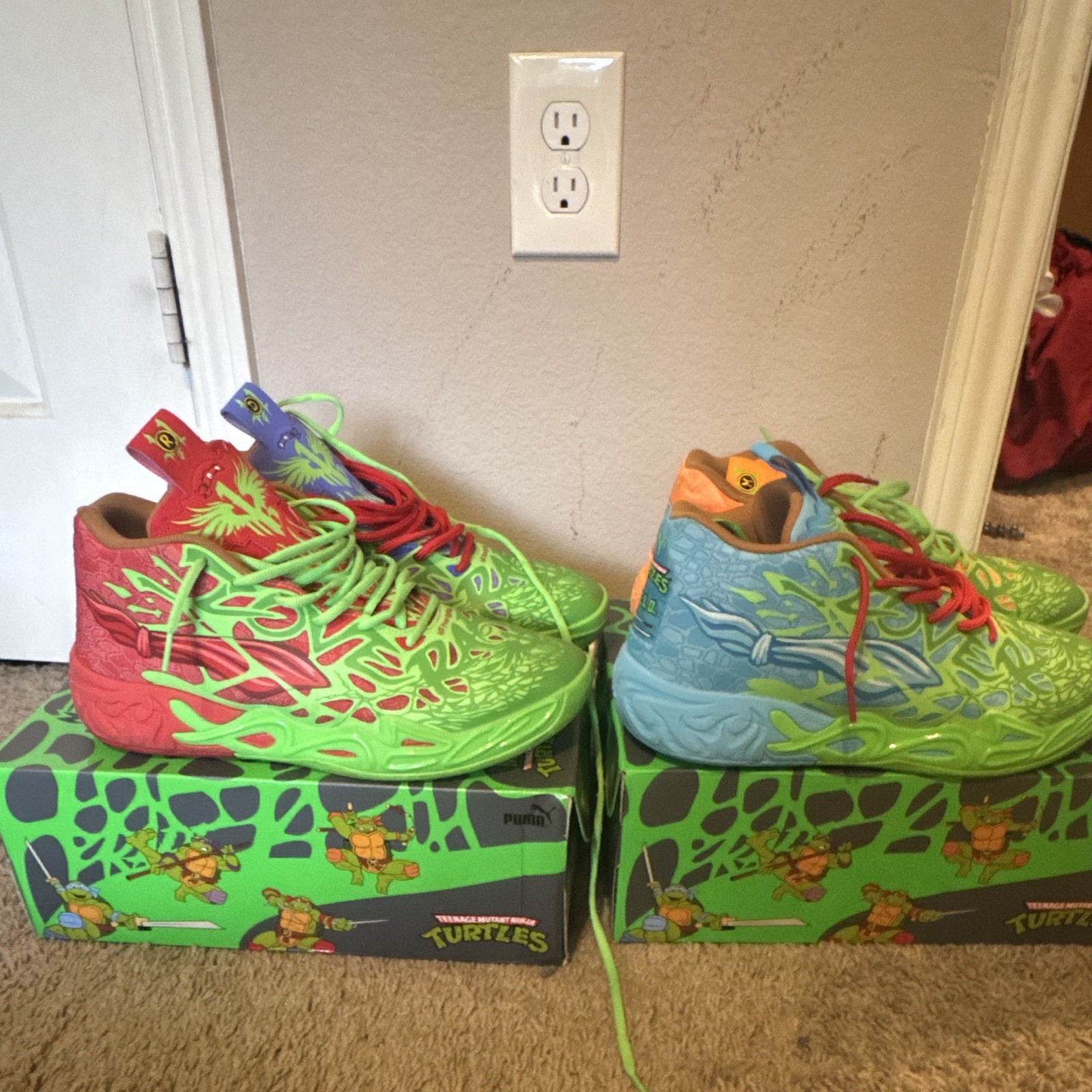 PUMA MB.04 TMNT Men’s High Top Basketball Sneakers Green 311307-01