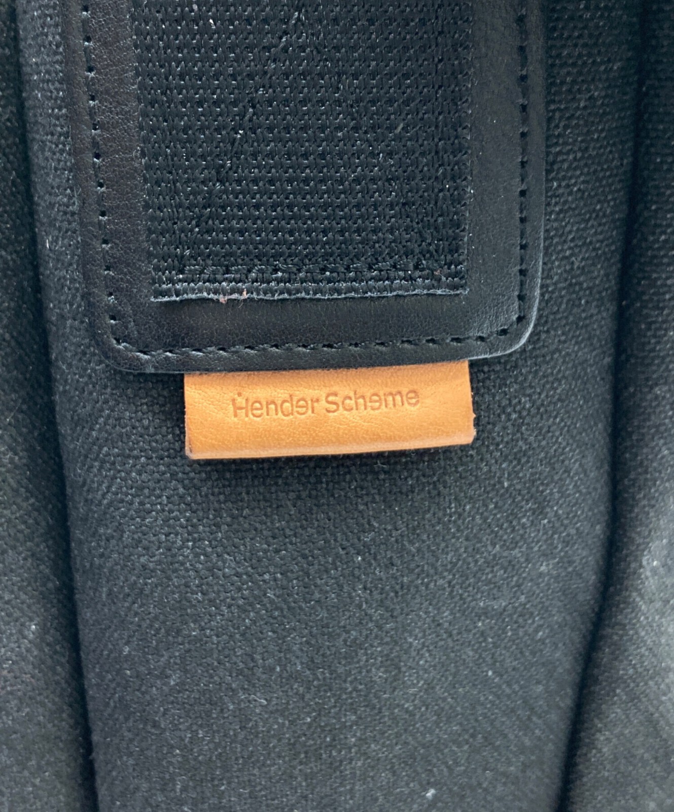 HENDER SCHEME Messenger Bag Small Canvas Black Authentic From Japan