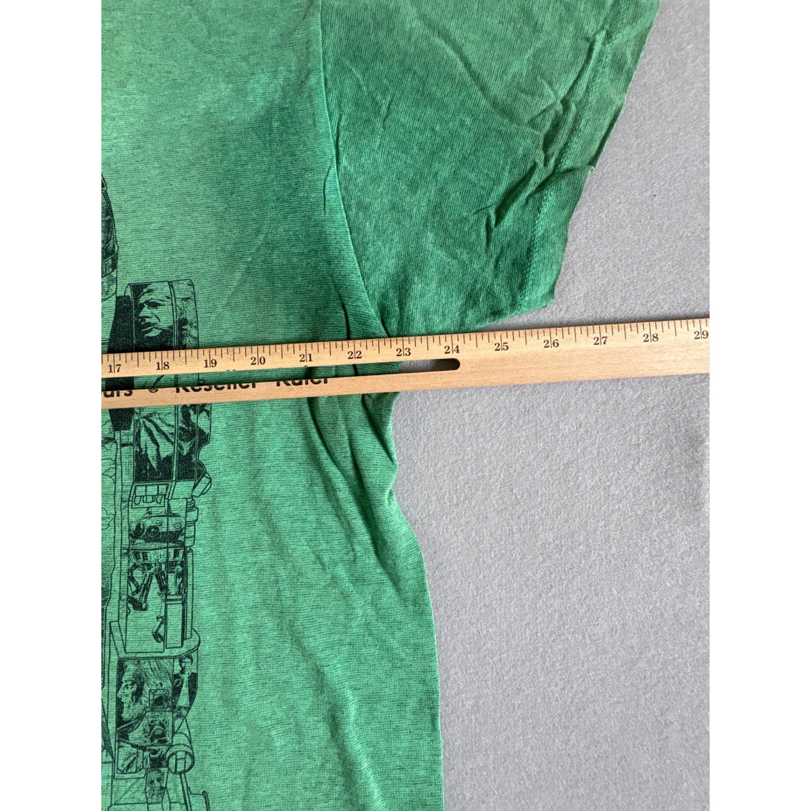 Star Wars R2-D2 Graphic T-Shirt Mens Large Fifth Sun Heather Green Short Sleeve