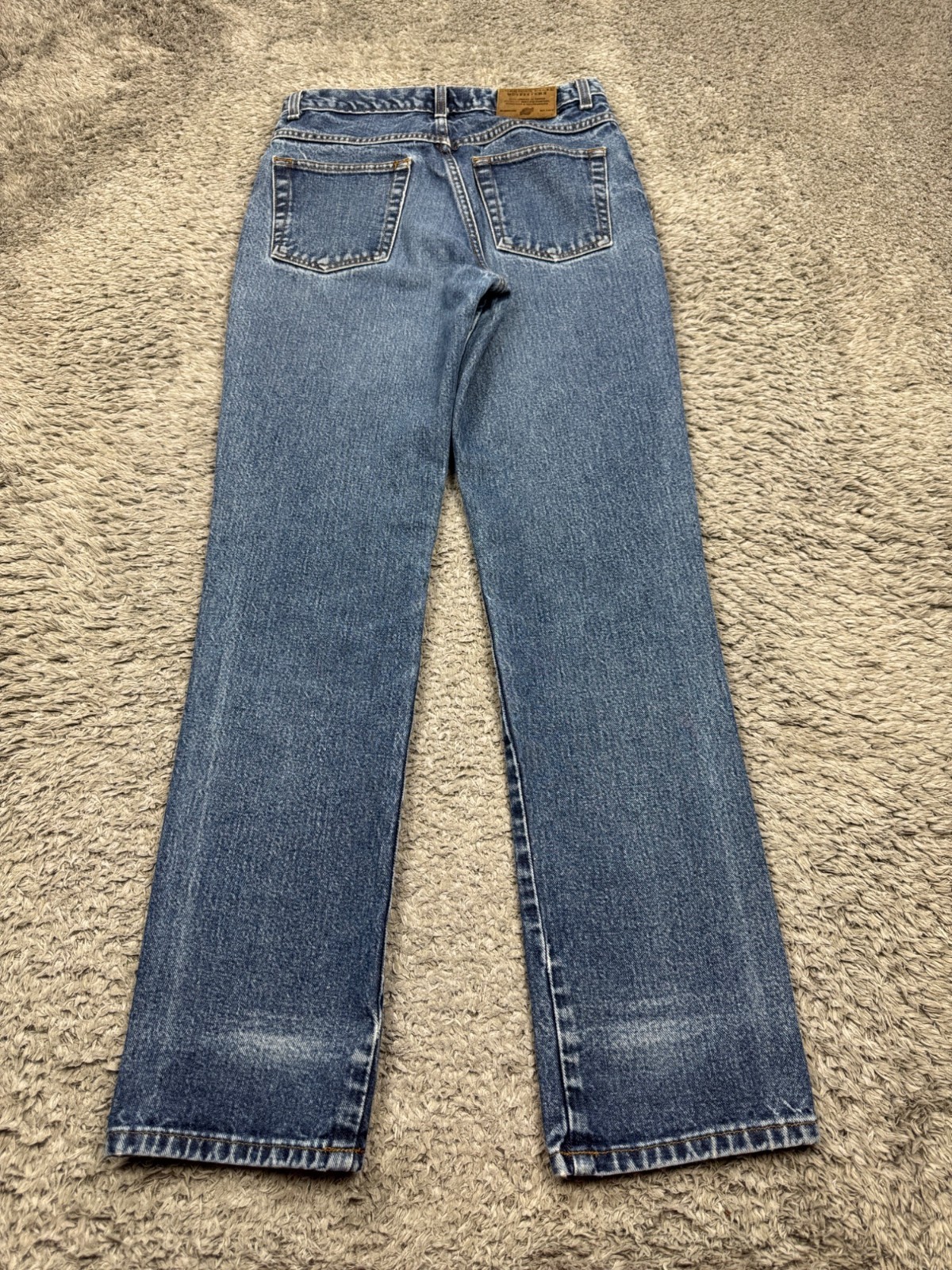 American Eagle Jeans Women 6 Reg Dungarees Button Fly High Rise Denim Vtg 90s