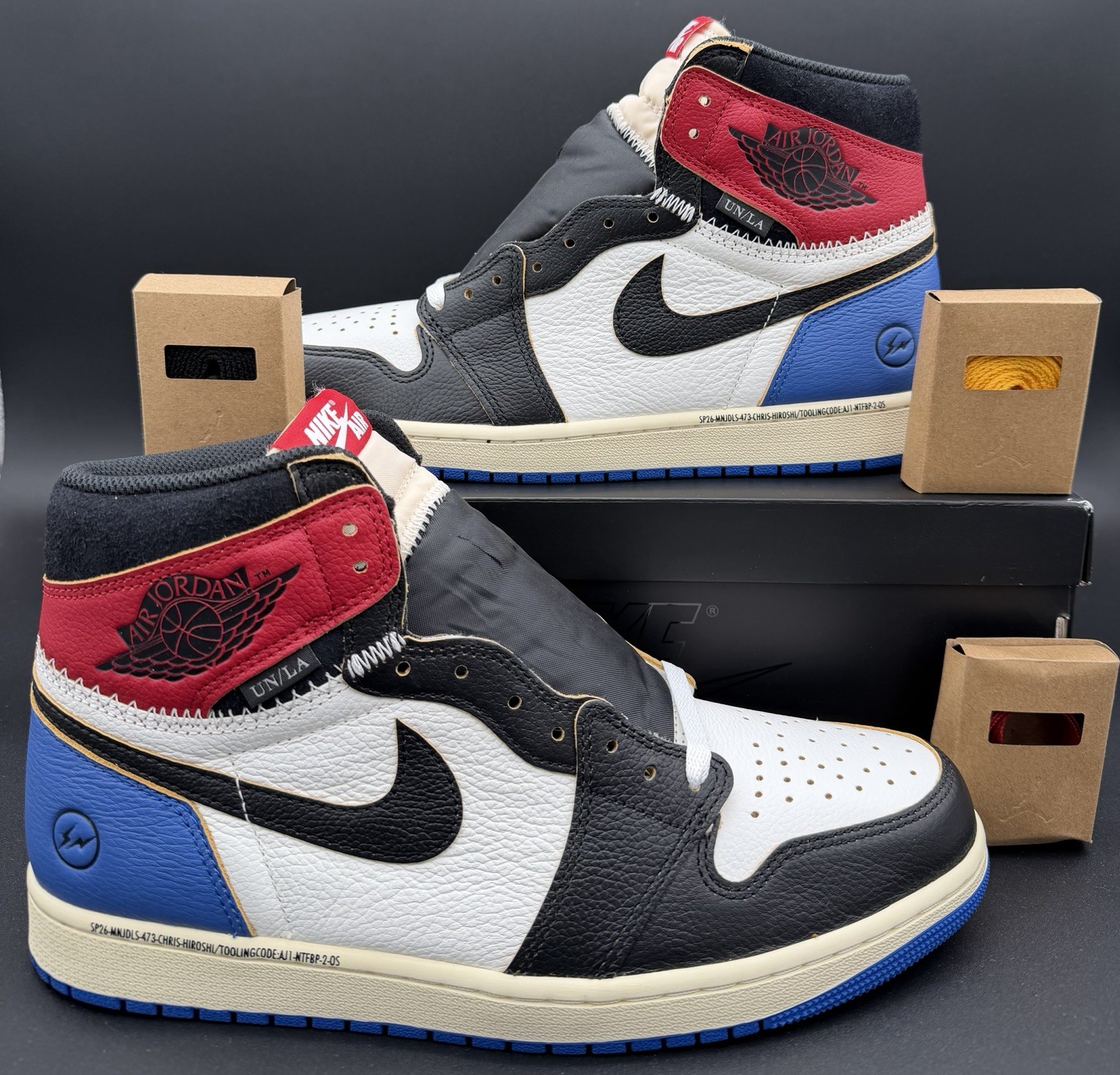 Size 11.5 – Nike Air Jordan 1 Retro High Og Sp Fragment Union LA Ds Og All