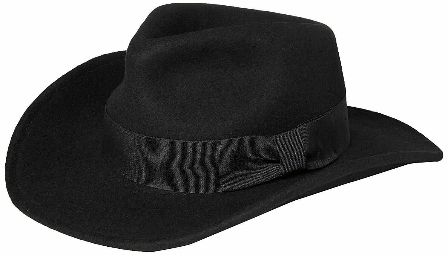 Different Touch Indiana Jones Outback Cowboy Crushable Wool Fedora Hats