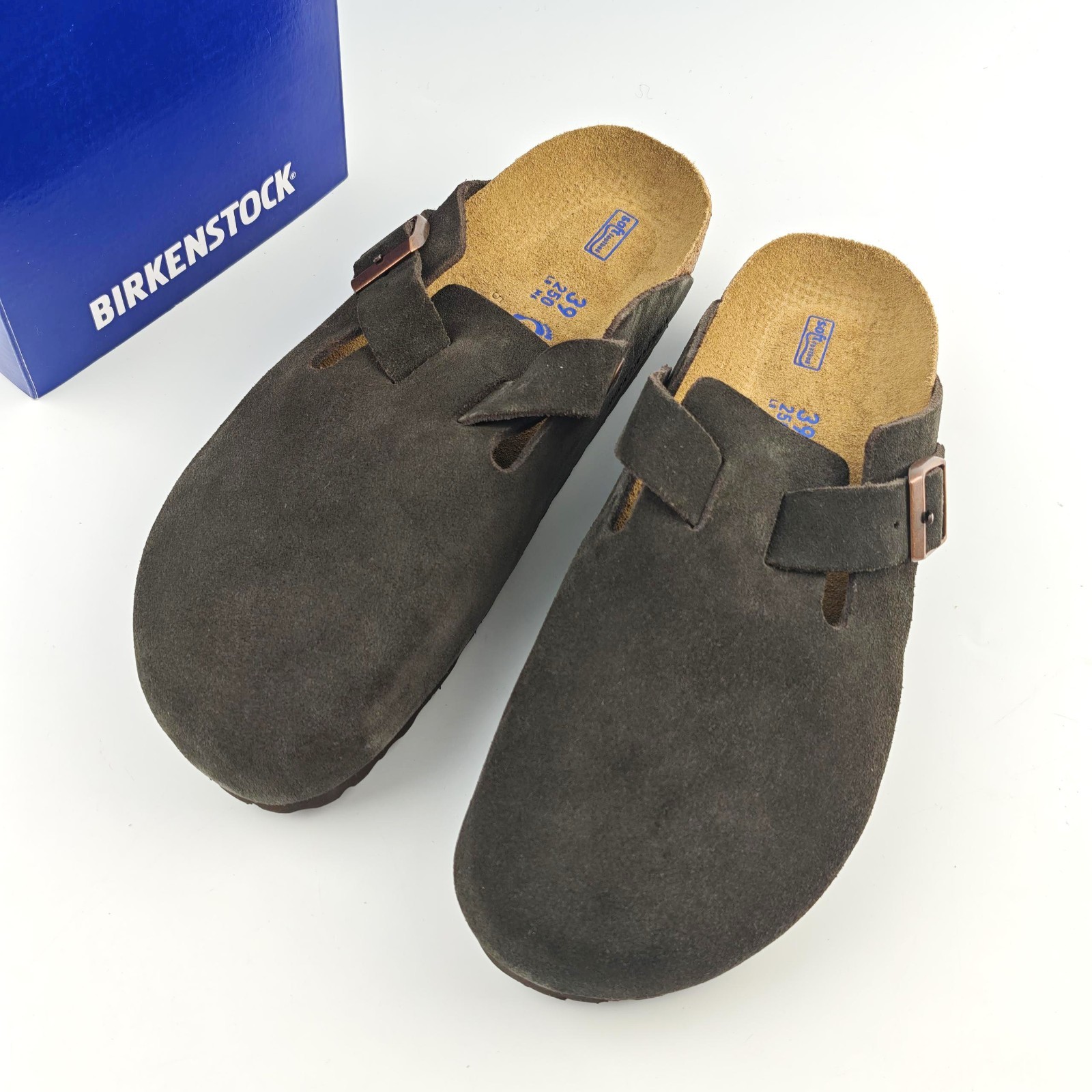 Birkenstock Boston Suede Clog Mocha Narrow/Wide Women’s and Men’s Shoes