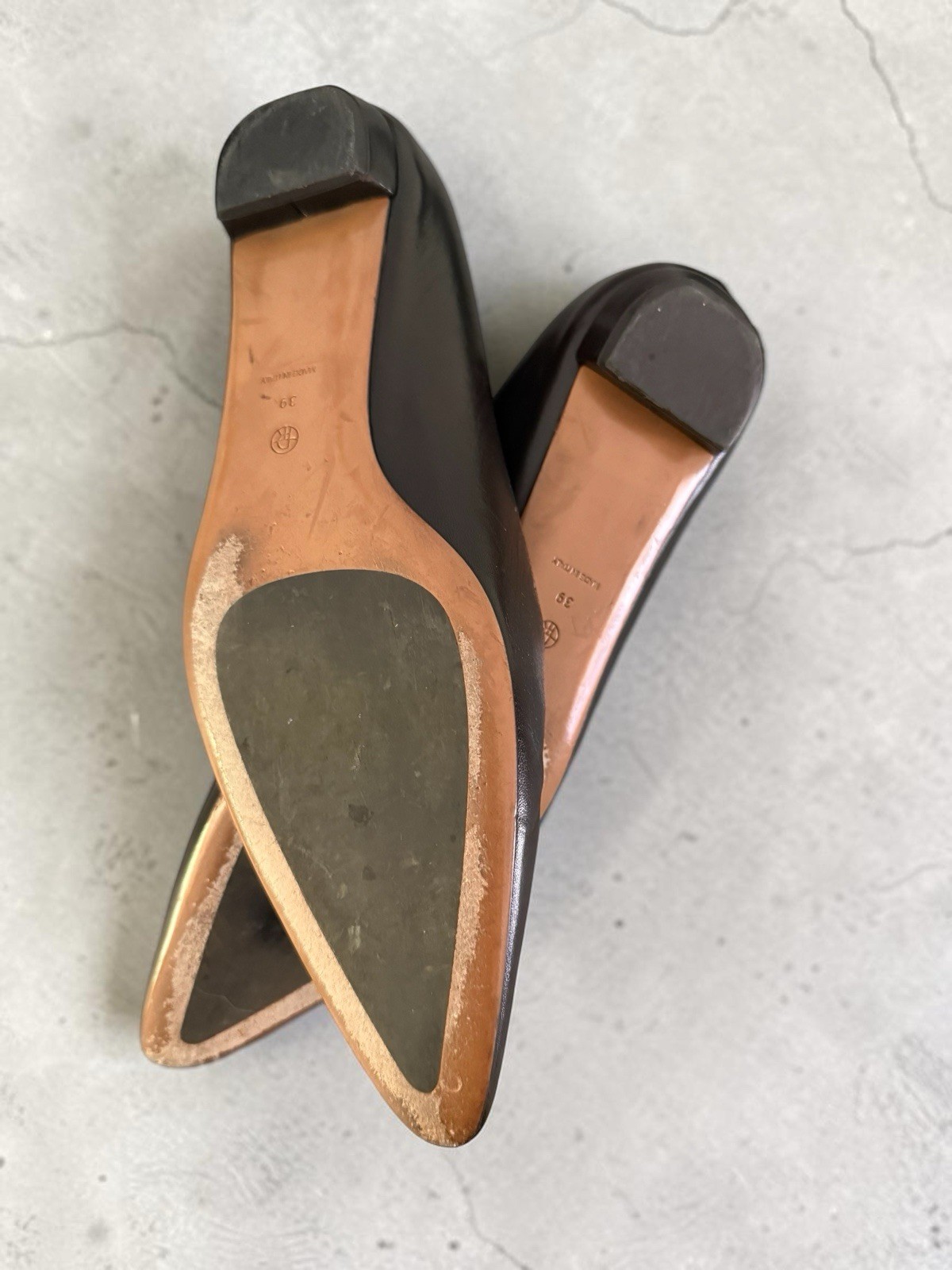 The Row Claudette Leather Ballet Flats