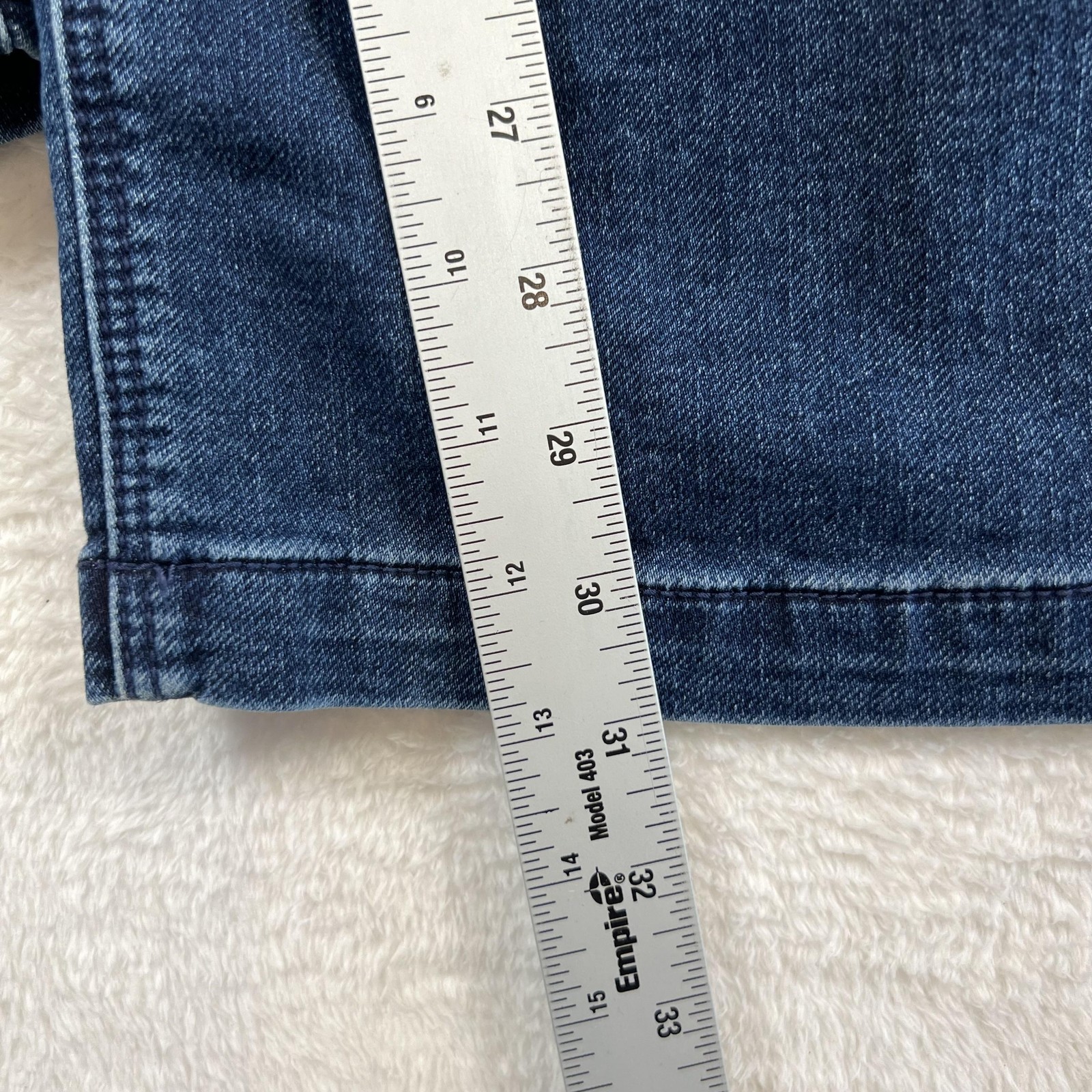 American Eagle Jeans Womens M Blue Low Rise Baggy Wide Leg Stretch 32×30