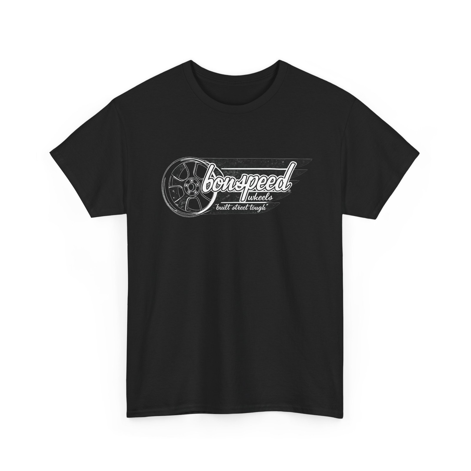 bonspeed Wheels Logo Tee | Retro Style Billet Logo T-shirt