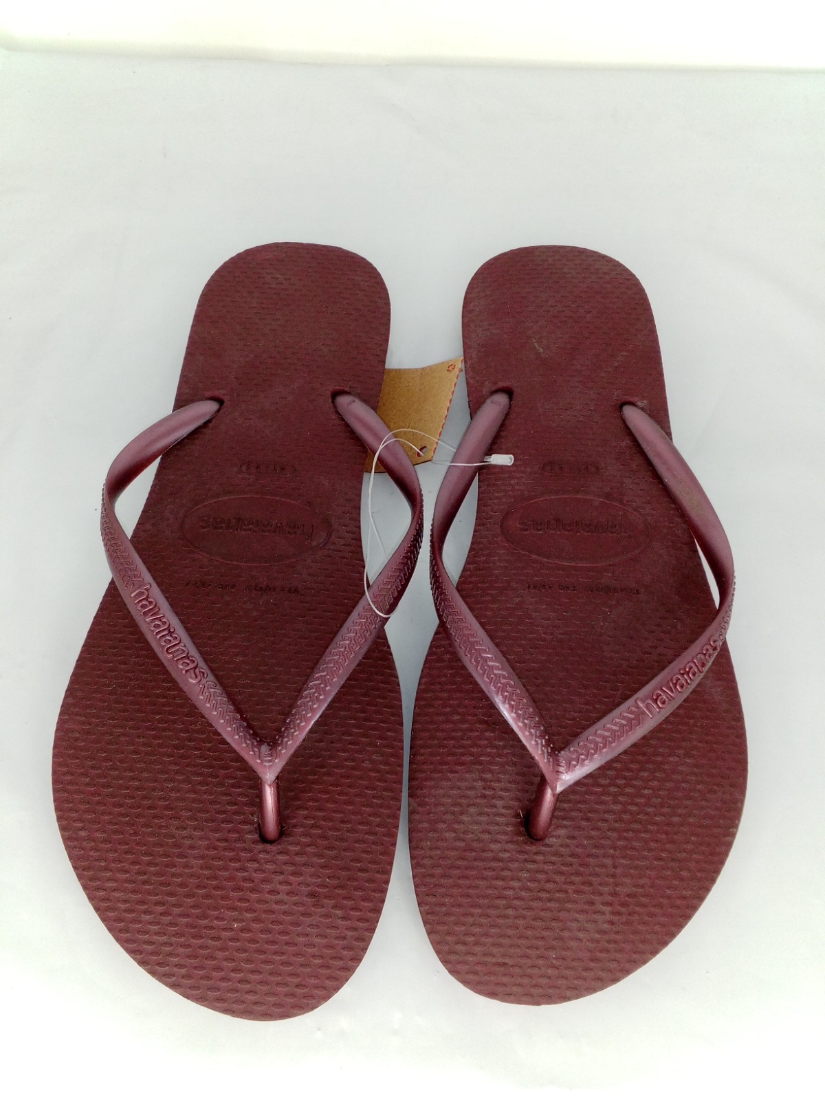 Havaianas Women’s Slim Flip Flop, Wine Red, BR 41/42, US 11/12, EU 43/44
