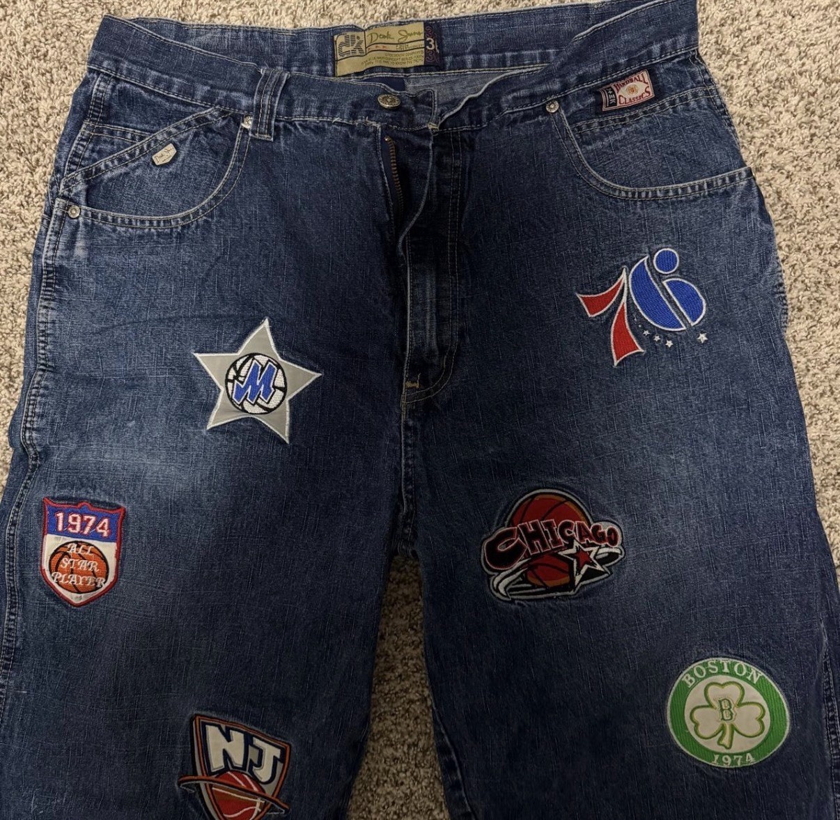 Vintage D-tek 2003 All star NBA embroidery with team logos 36