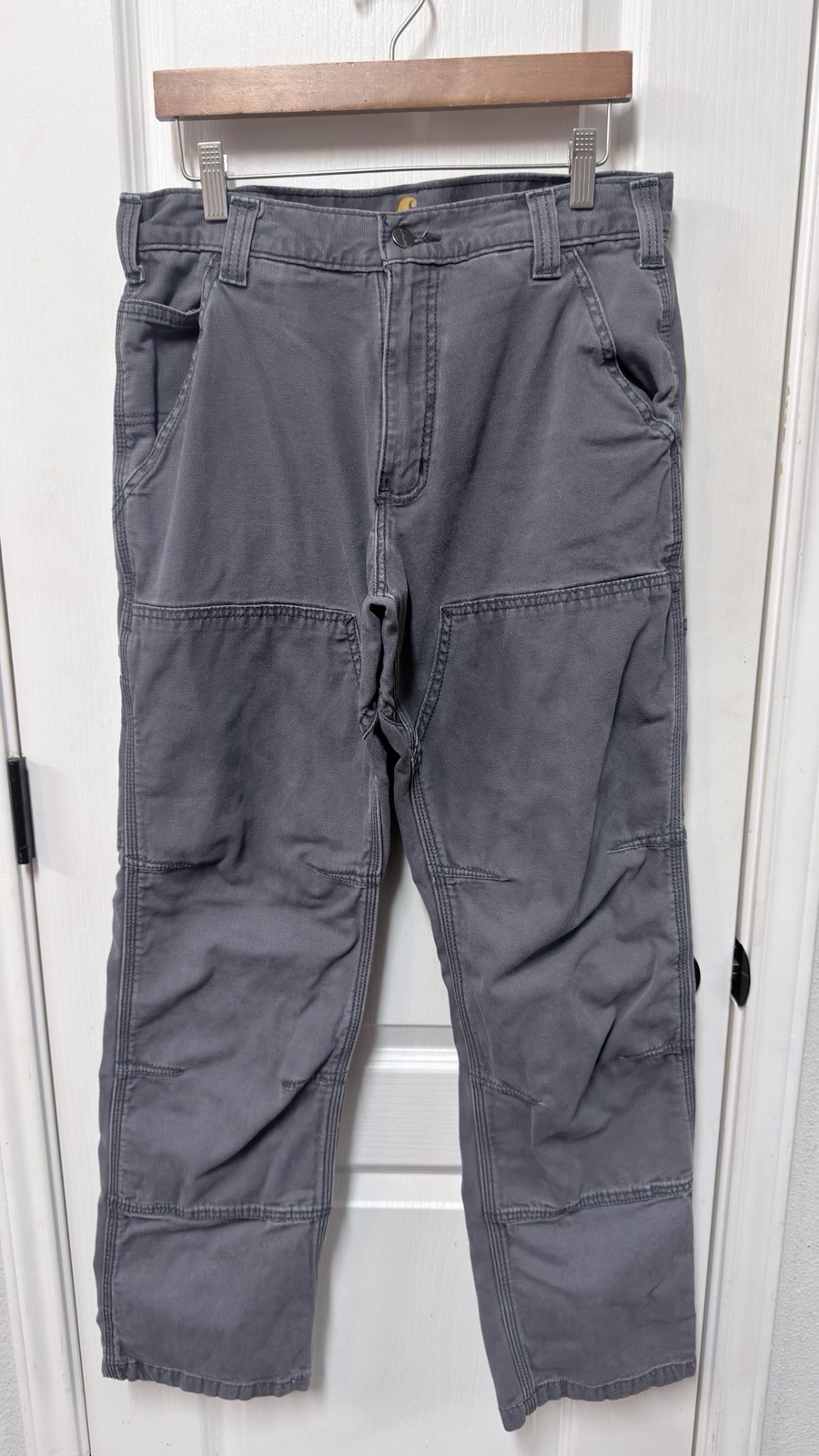 Carhartt Rugged Flex Utility Work Pants Gray Relaxed Fit 31×32 102802 Men