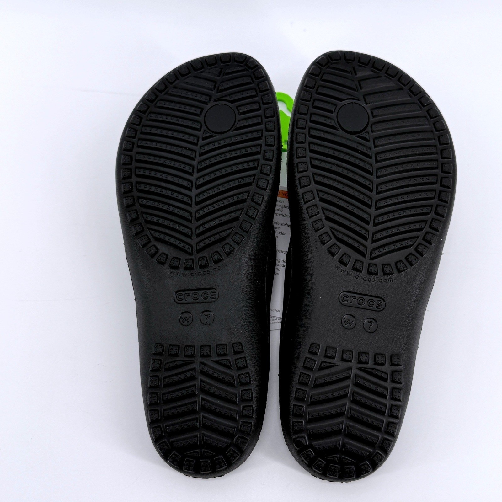 Crocs Kadee II Flip W Black Womens Size 7 Sandals Beach Vaca Pool 202492-001 NEW