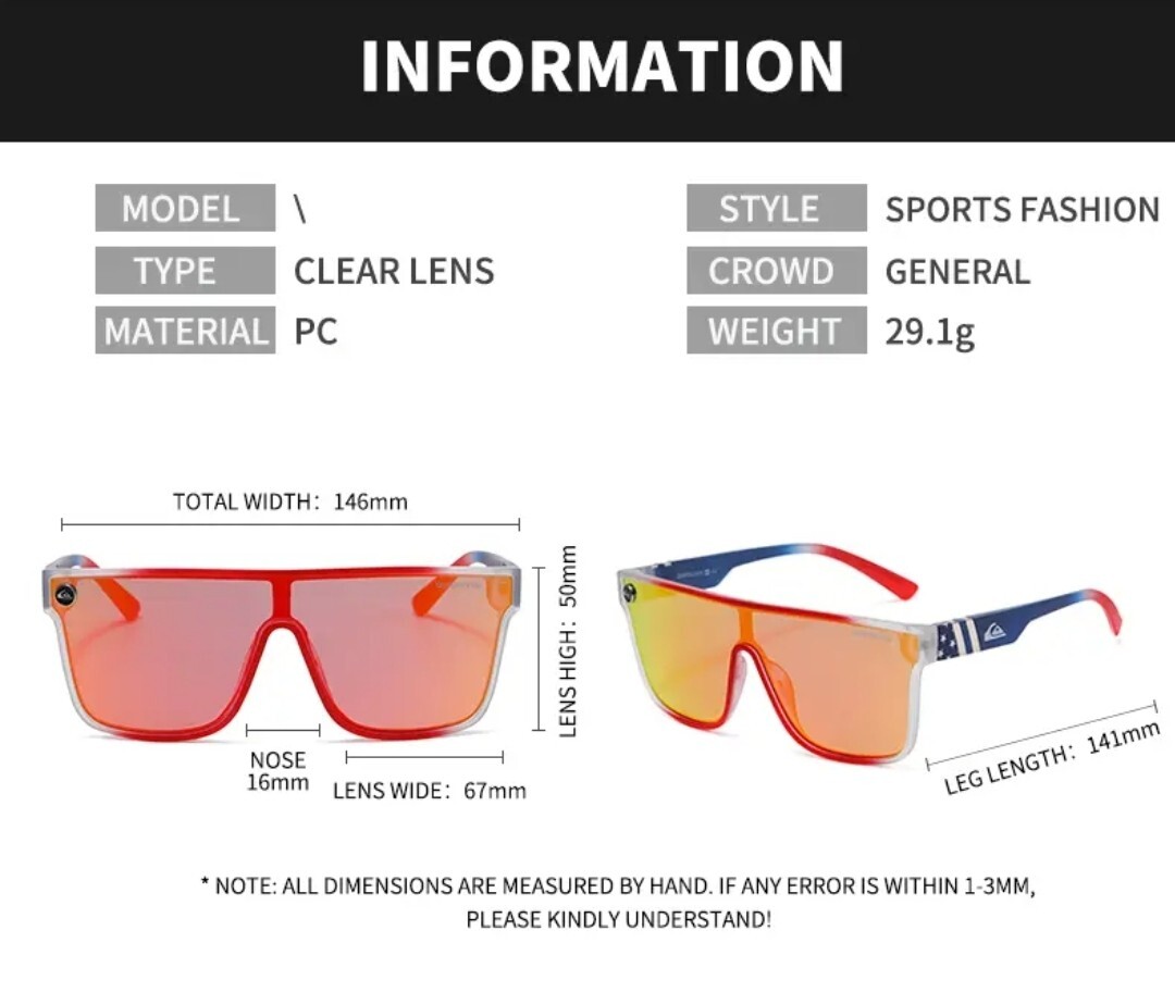Men’s sunglasses Quiksilver SCIFI Shield mirror Polarized UV400 BLACK/BLACK