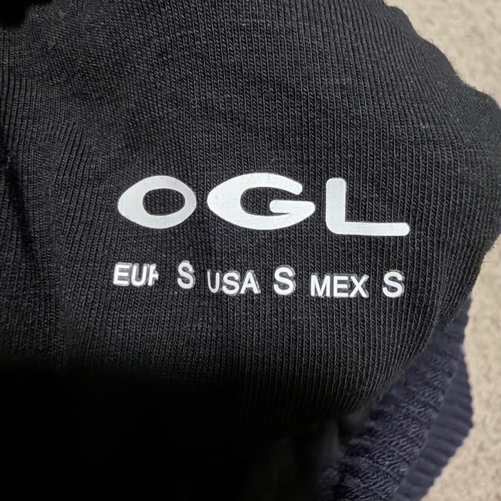 OGL Textured Rib Mockneck Sleeveless Brami Smoky Navy Blue Small NWT