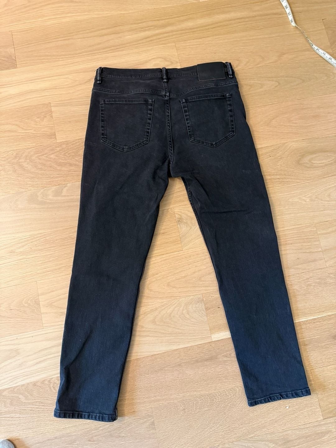 Acne Studios River Used Black Denim Jeans Men’s Size 31×32