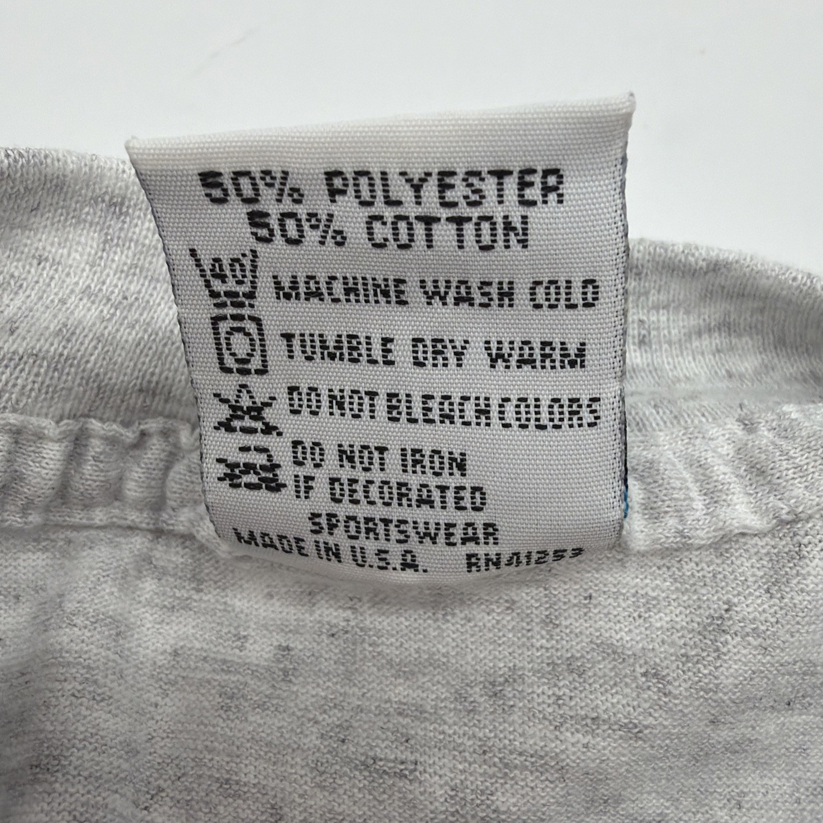 VTG Cal Cru T-shirt Men S Gray Solid Single Stitch In USA.#41583