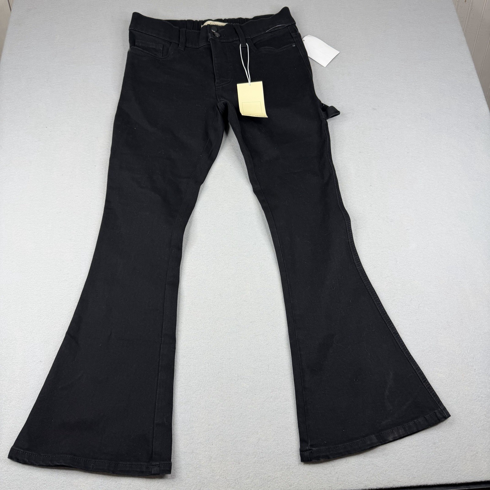 Love Trends Black High Waist Skinny Flare Carpenter Jeans NWT Size 11