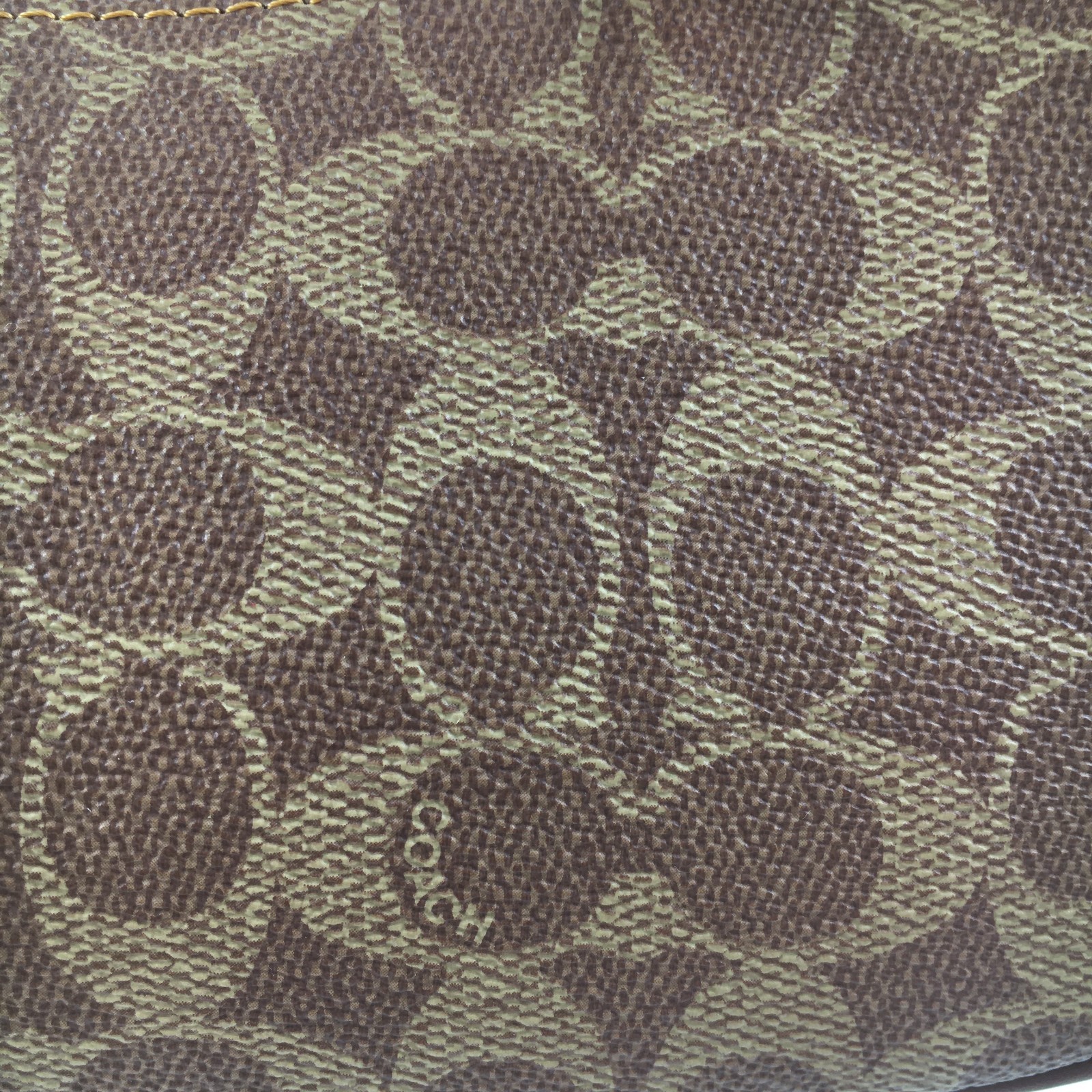 COACH Ashton Baguette Bag In Signature Canvas Tan/Natural CY658 Outlet NEW
