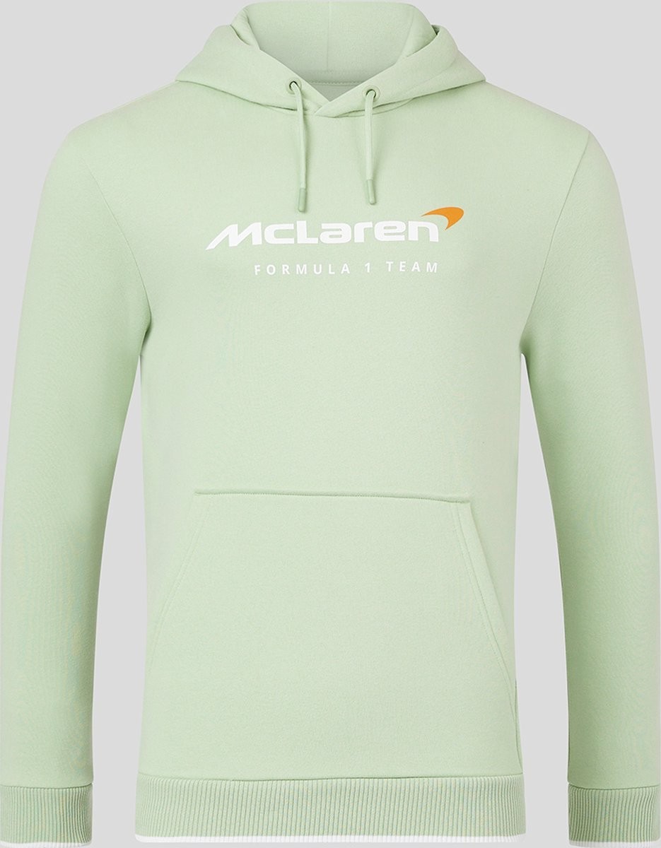 McLaren F1 Team Unisex Core Essentials Hoodie Sweatshirt Smoke Green Size Large