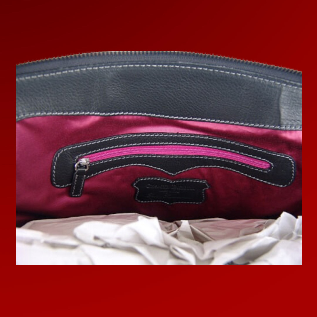 $1,300.00 CESARE PACIOTTI NAPPA LEATHER PURSE HANDBAG BAG HOBO