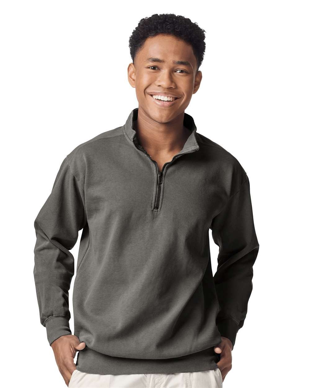Comfort Colors Unisex Garment-Dyed Quarter-Zip Sweatshirt – 1580