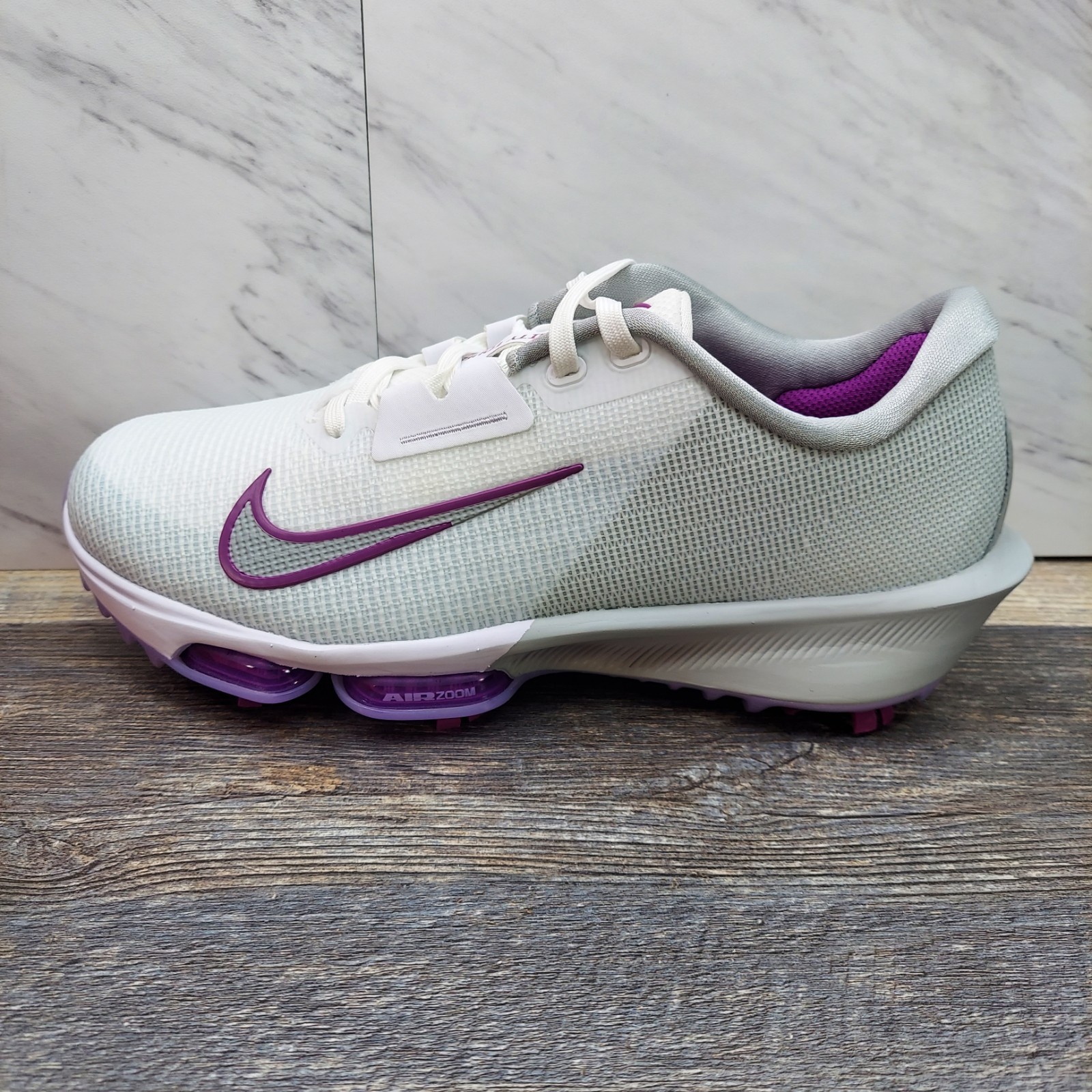Nike Air Zoom Infinity Tour 2 Next % Golf Shoes Light Grey Purple FD0217 SZ 8.5