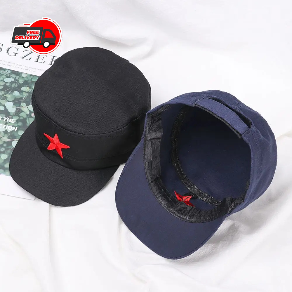 New Hats Communist Cap Red Star Army Che Guevara Cuba Stars Military Cool Hat