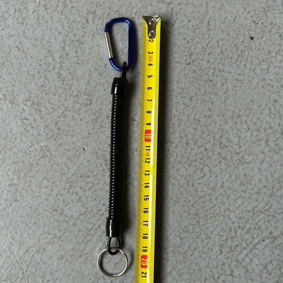 2pcs Tactical Retractable Keychain Lanyard Elastic Anti-Lost Phone Gear Rope