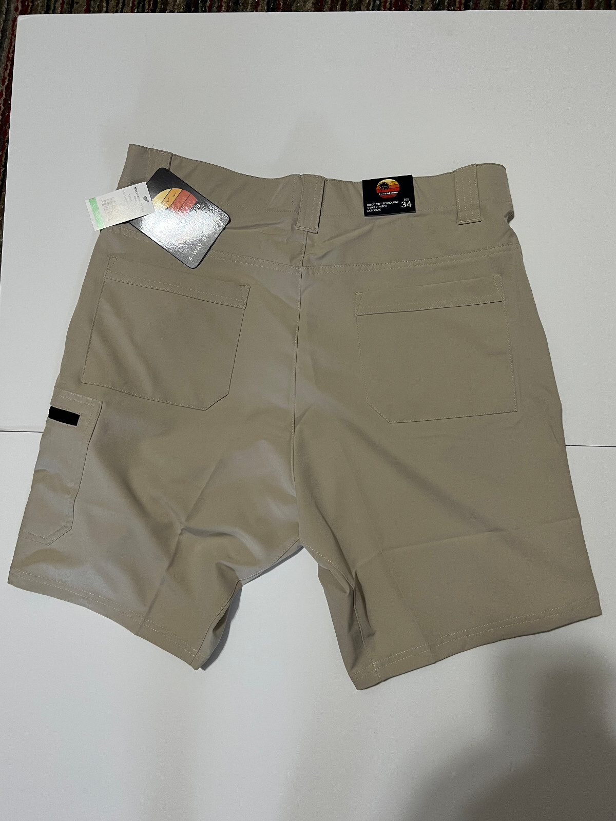 Trunks Multi Functional Cargo Short Quick Dry Technology Easy Care Size 34