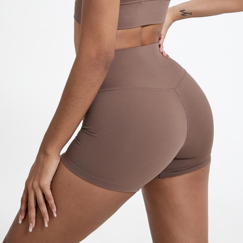 Running Sports Shorts Women Buttock Lift Gym Leggings Slim Fit Yoga Shorts