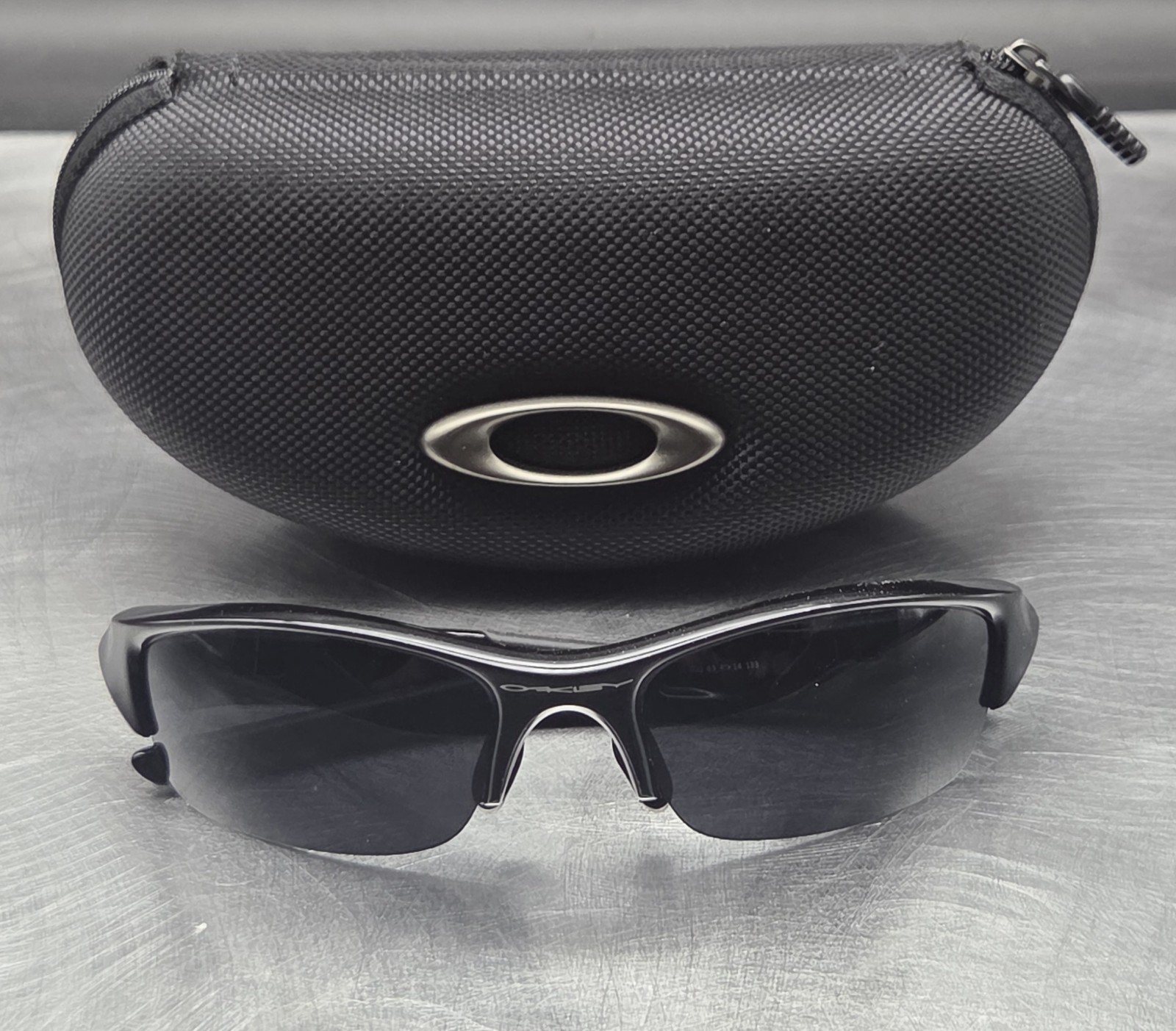 RARE OAKLEY 12-900 JET BLACK FLAK JACKET SUNGLASSES ~ New Replacement Lenses