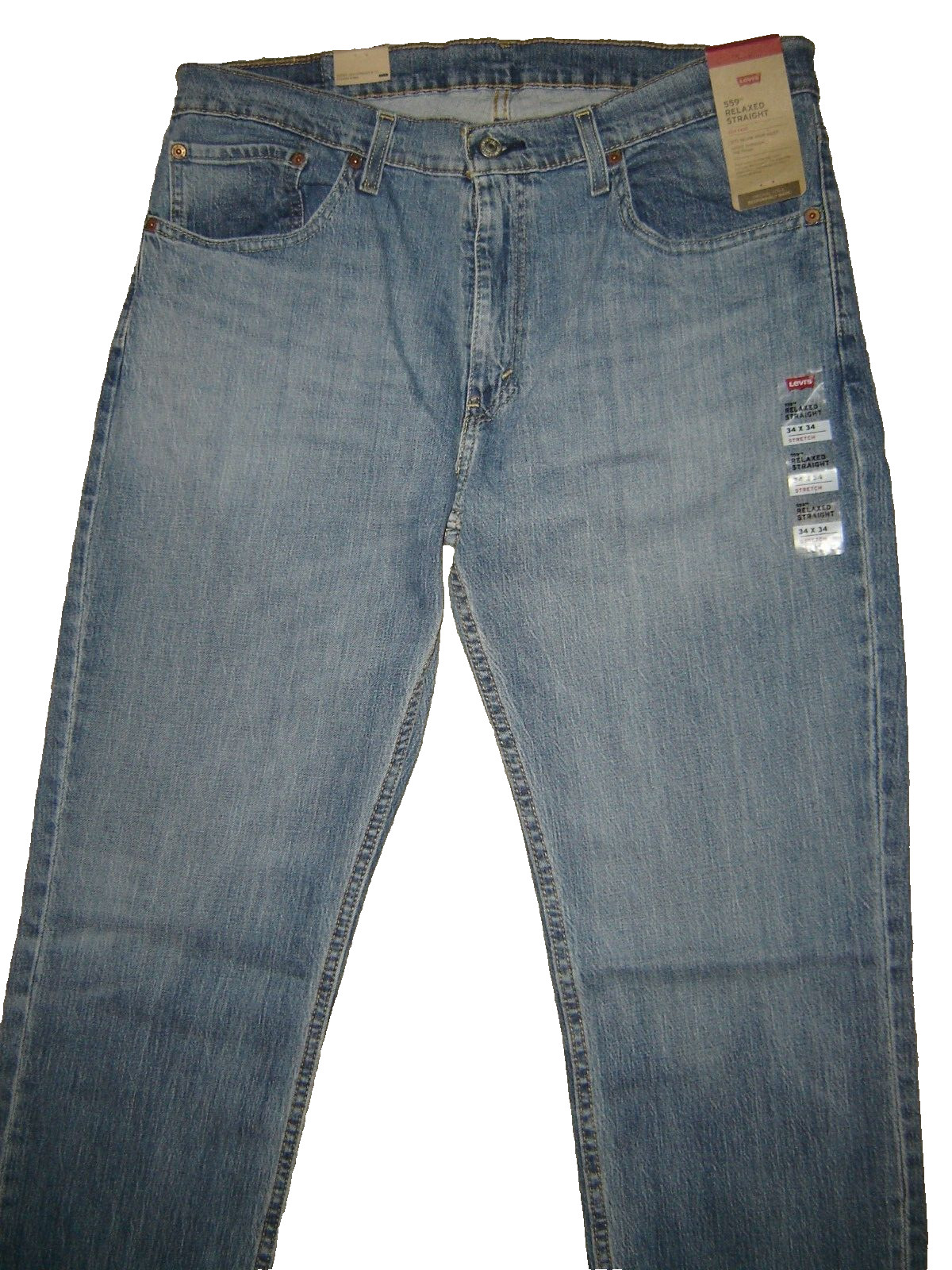 NWT Levi’s 559 jeans 34 x 34 Relaxed Straight Fit Retail $80 Style # 00559-0573