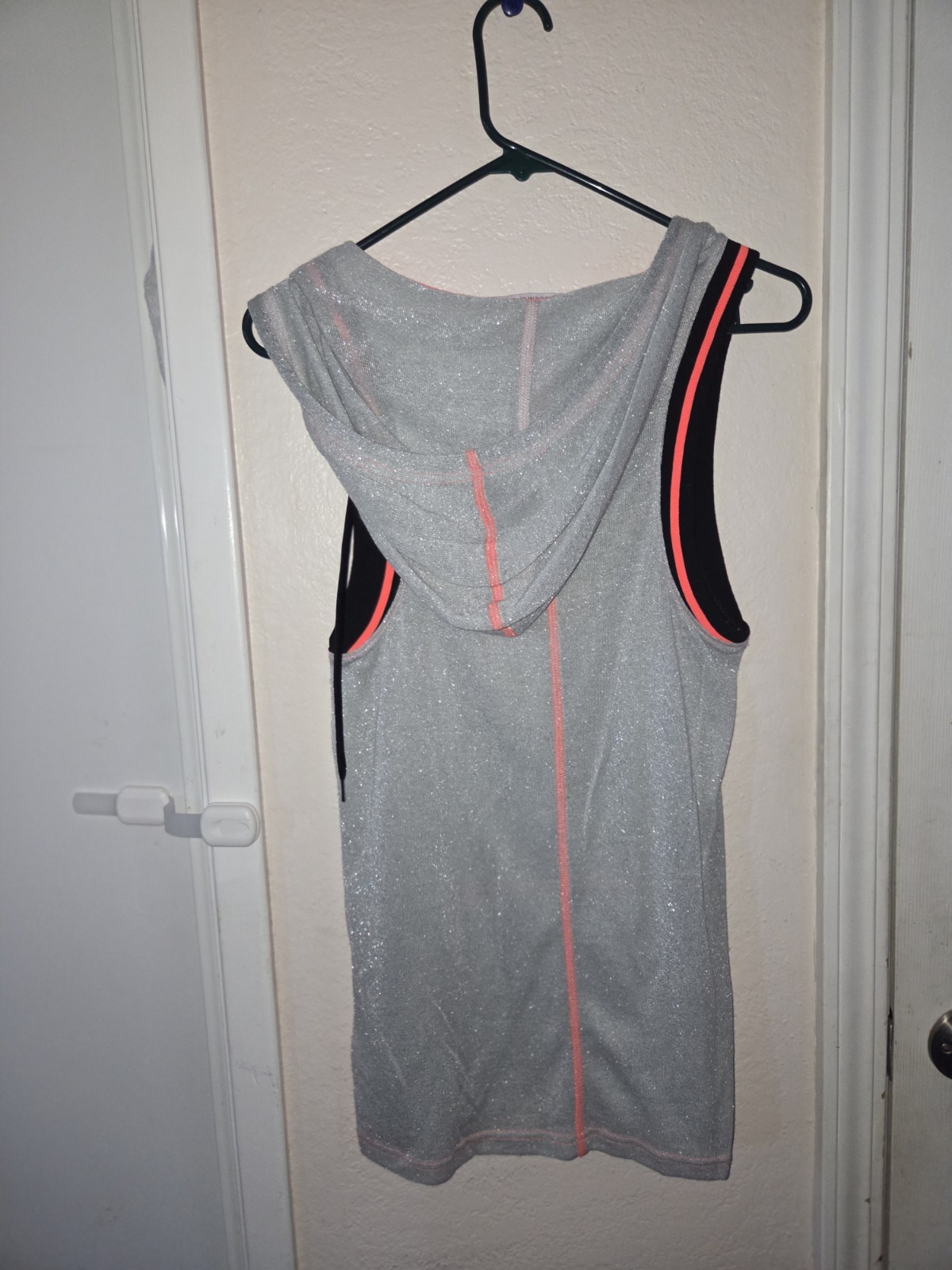 Andrew Christian Sparkling Sleeveless Pullover Hoodie