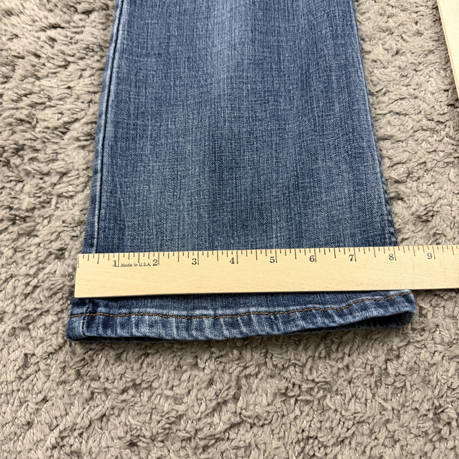 Wrangler Jeans Womens 3 Boot Cut Low Rise Dark Wash Stretch Denim Western 27×33