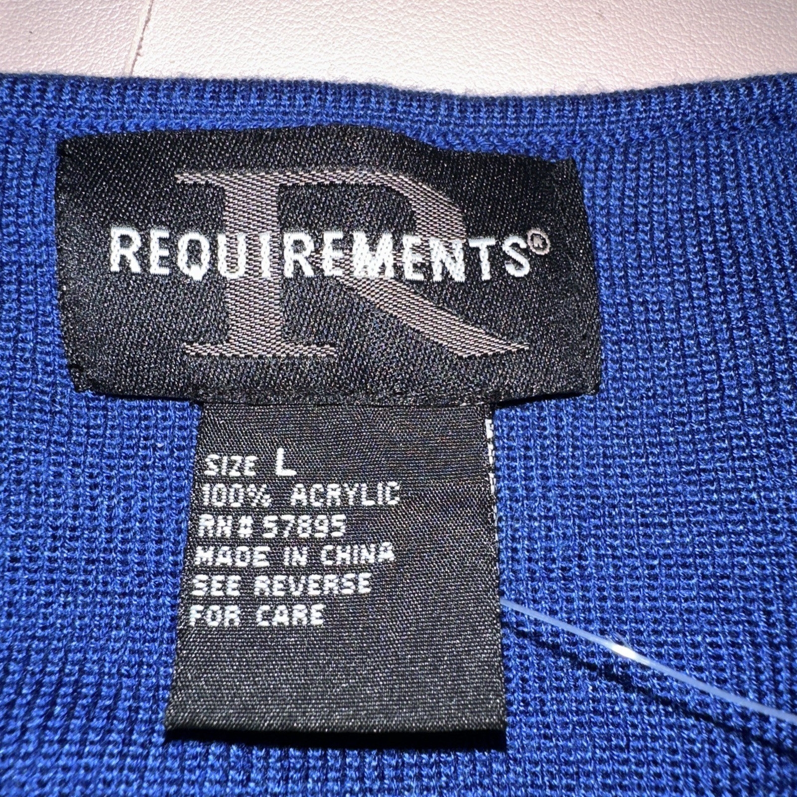 Requirements NWT Women’s Large Top Blue Sleeveless Beaded Fringe Shirt New