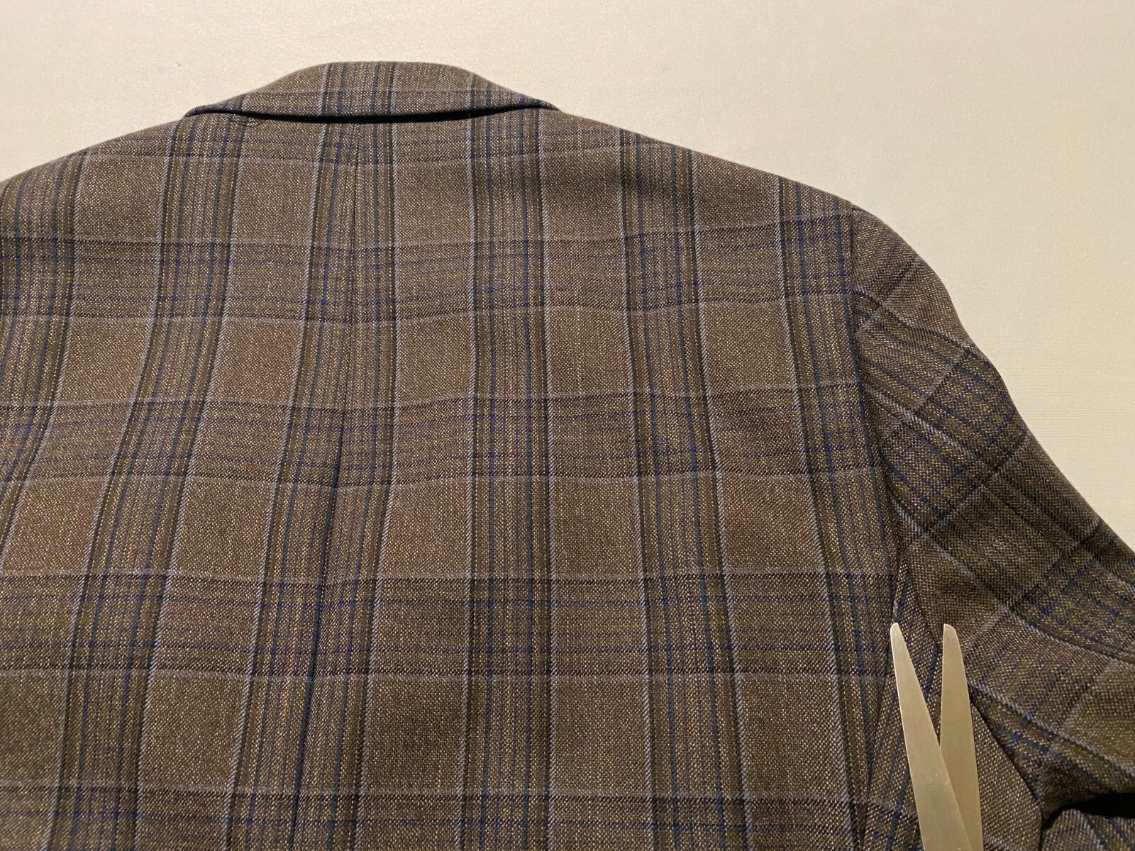 NWT Tallia Vocca Slim Halflined Plaid Men’s Sportcoat Jacket 100% Wool Size 38R