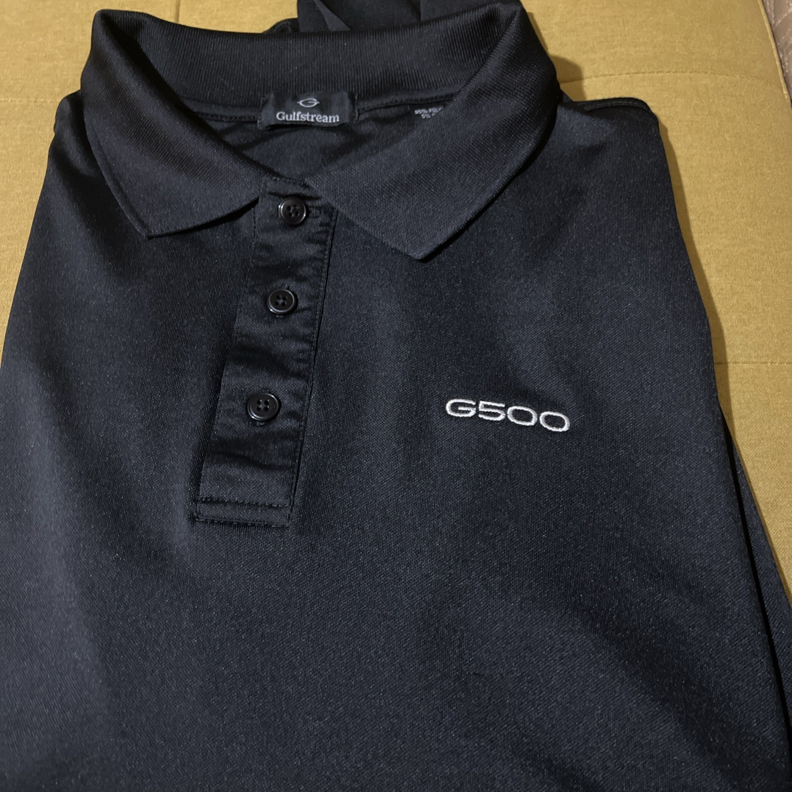Aerospace G500 Shirt Polo Jet Gulfstream Men’s XL,2XL Black Logo Free Gift 🎁