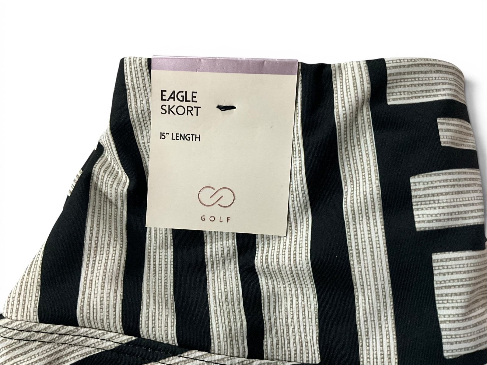 Women’s Calia 15″ Eagle Skort – Graphic Grid Black – Size XS