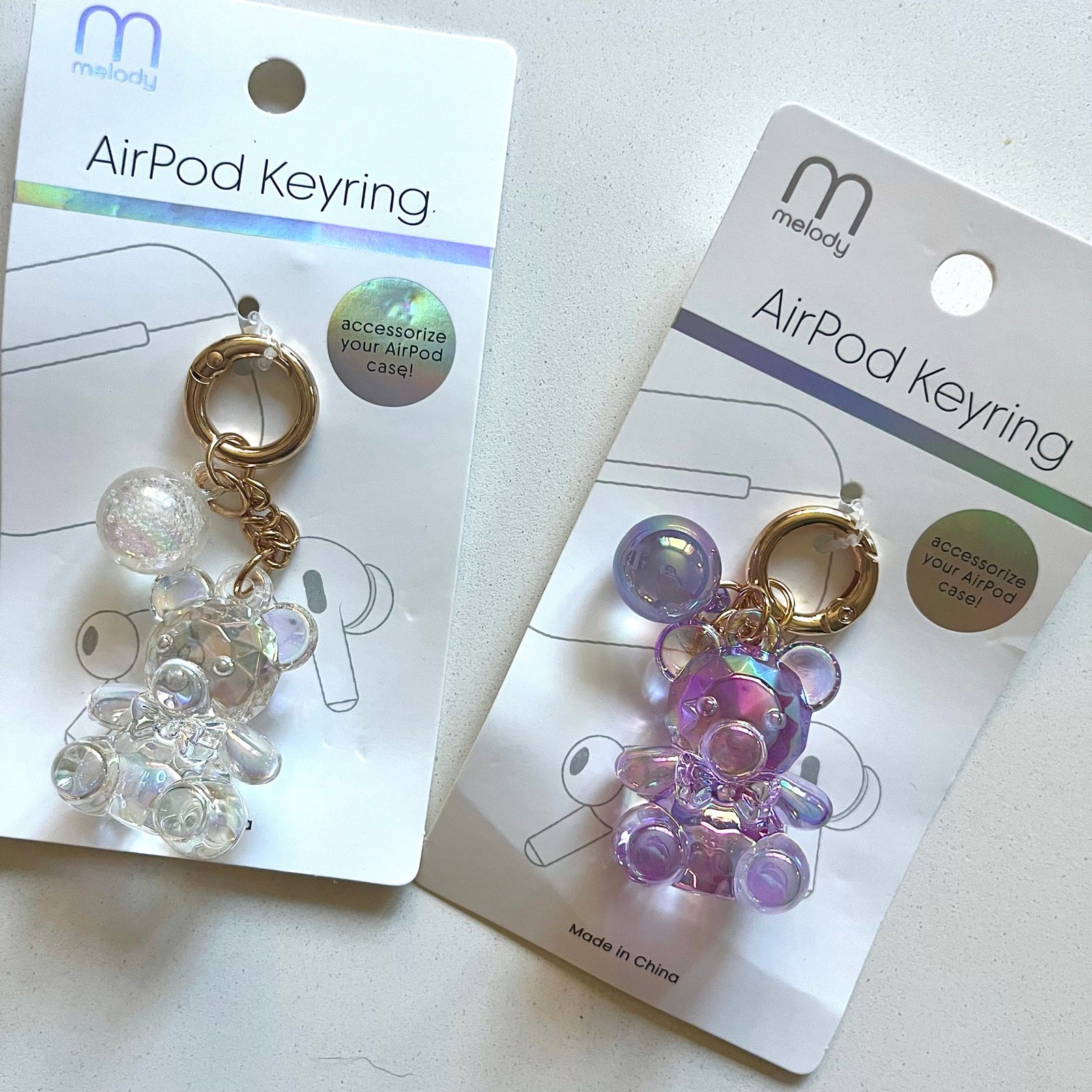 KEYCHAIN: Buyer Chooses ONE, Puffy Gummy Bear Charms