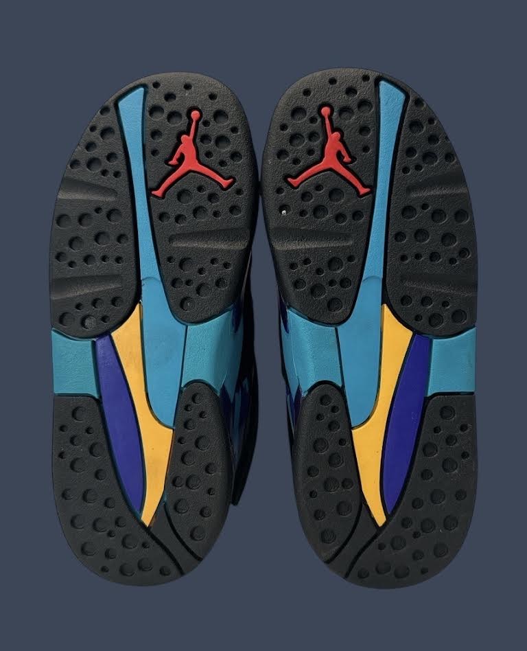 Toddler Air Jordan 8 Retro Black Multi-Color 305360-006