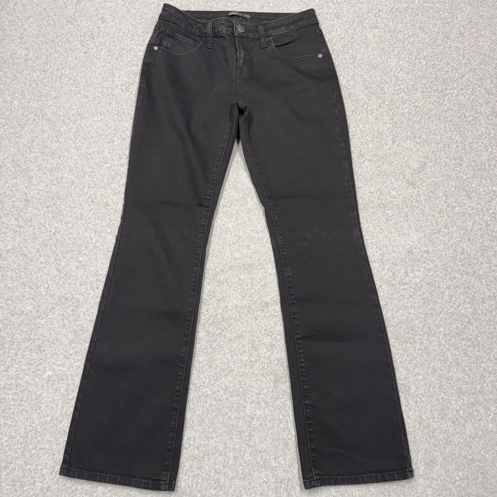Simply Vera Vera Wang Jeans Womens 4 Black Bootcut Stretch Charcoal Wash Denim