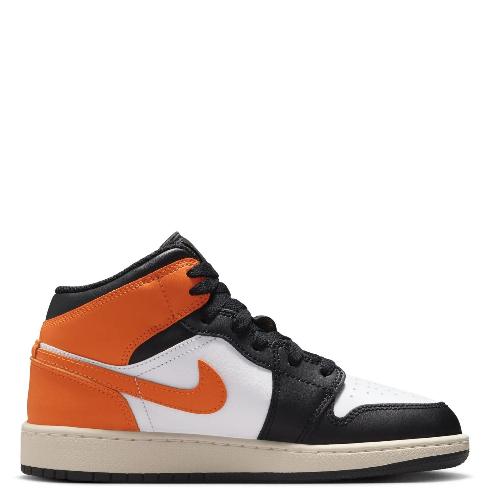 Nike Air Jordan 1 Mid (GS) Shoes Starfish Black DQ8423-801 Gradeschool Youth NEW