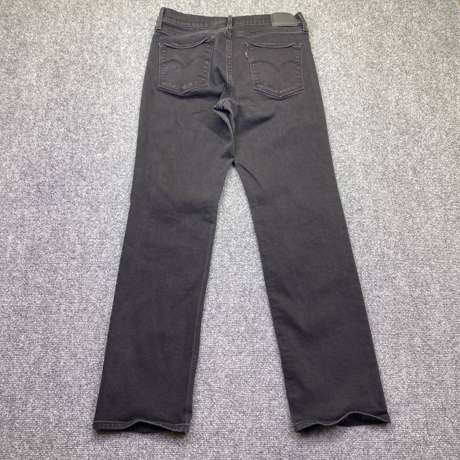 Levis 314 Shaping Straight Jeans Womens 29 Black Denim Stretch Grunge Preppy