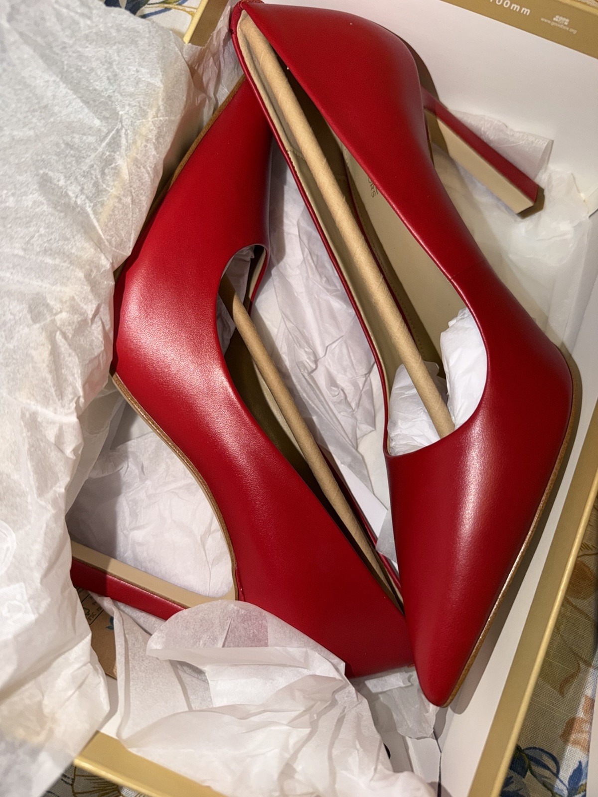 MICHAEL MICHAEL KORS Amara Leather Pump Women’s Size US 8 Crimson