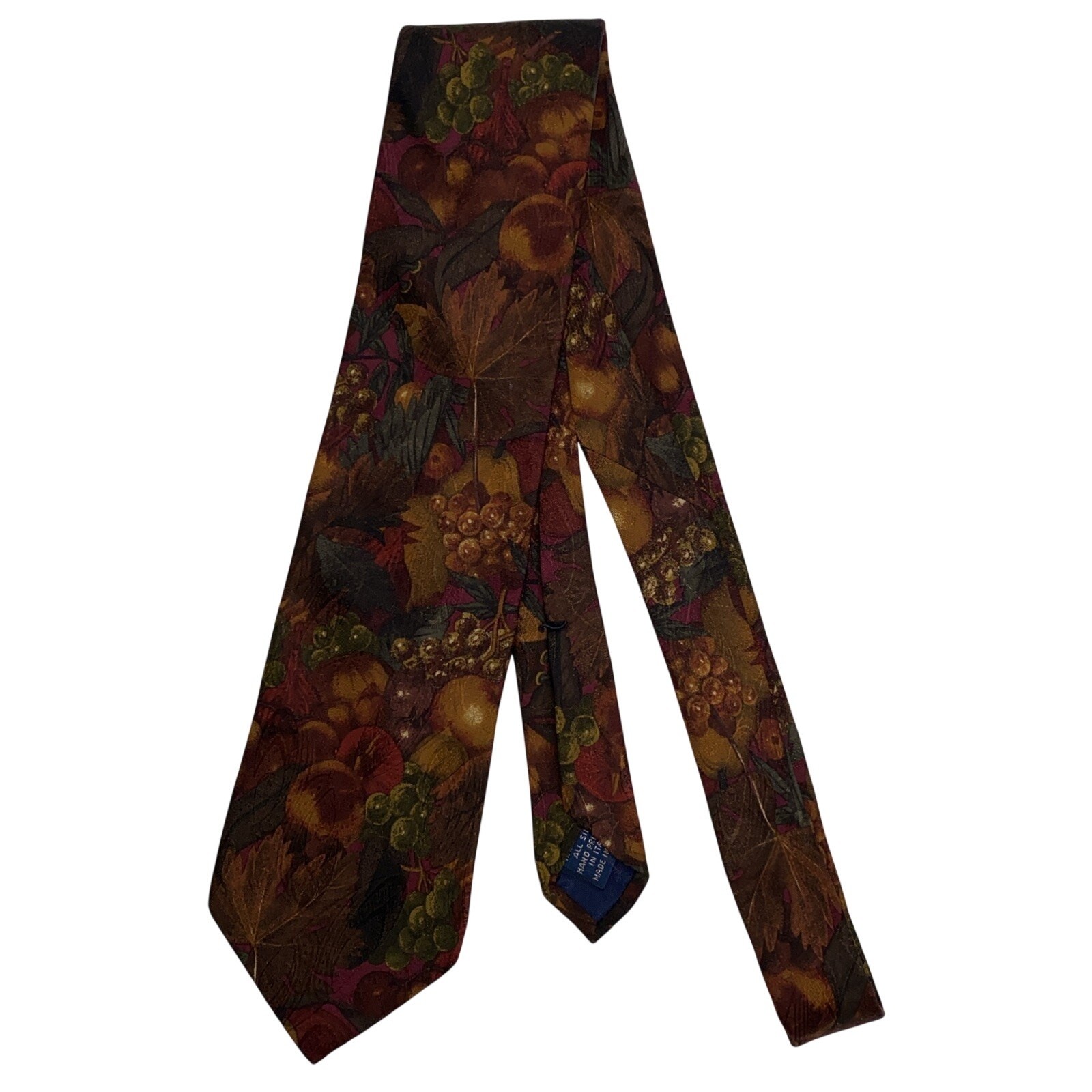 Lot (2): Brooks Brothers Ties Fall Floral Made in USA All Silk 3.5in