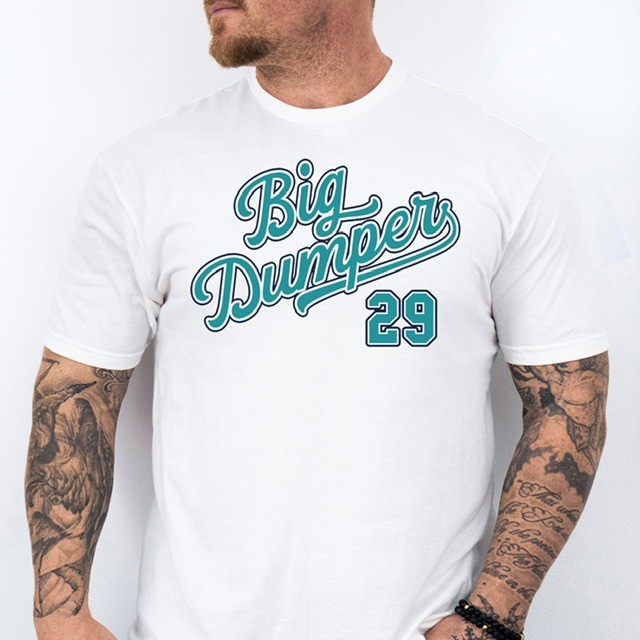 BIG DUMPER 29, Seattle Baseball themed Pre-Shrunk Ring Spun Cotton T-Shirt