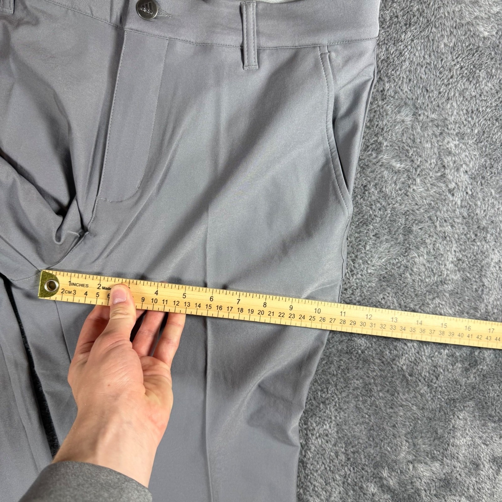 Adidas Ultimate365 Golf Pants Mens 33×34 (34×32) Gray Performance Stretch NWT