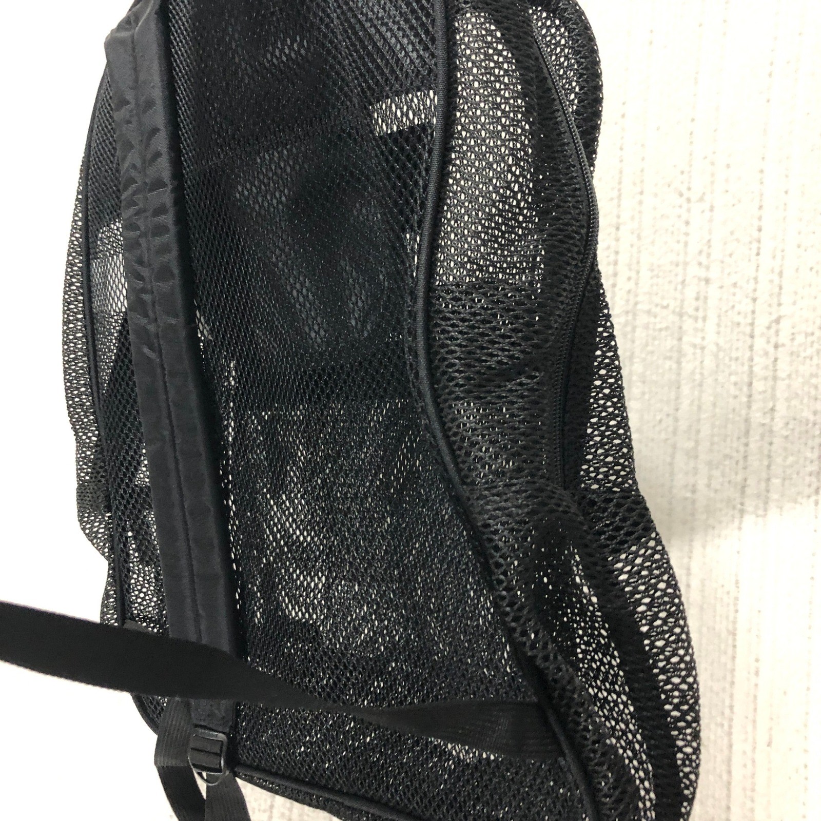JanSport Mesh Pack Backpack Black See Through School Bag JS0A2SDG 43×34.5x17cm