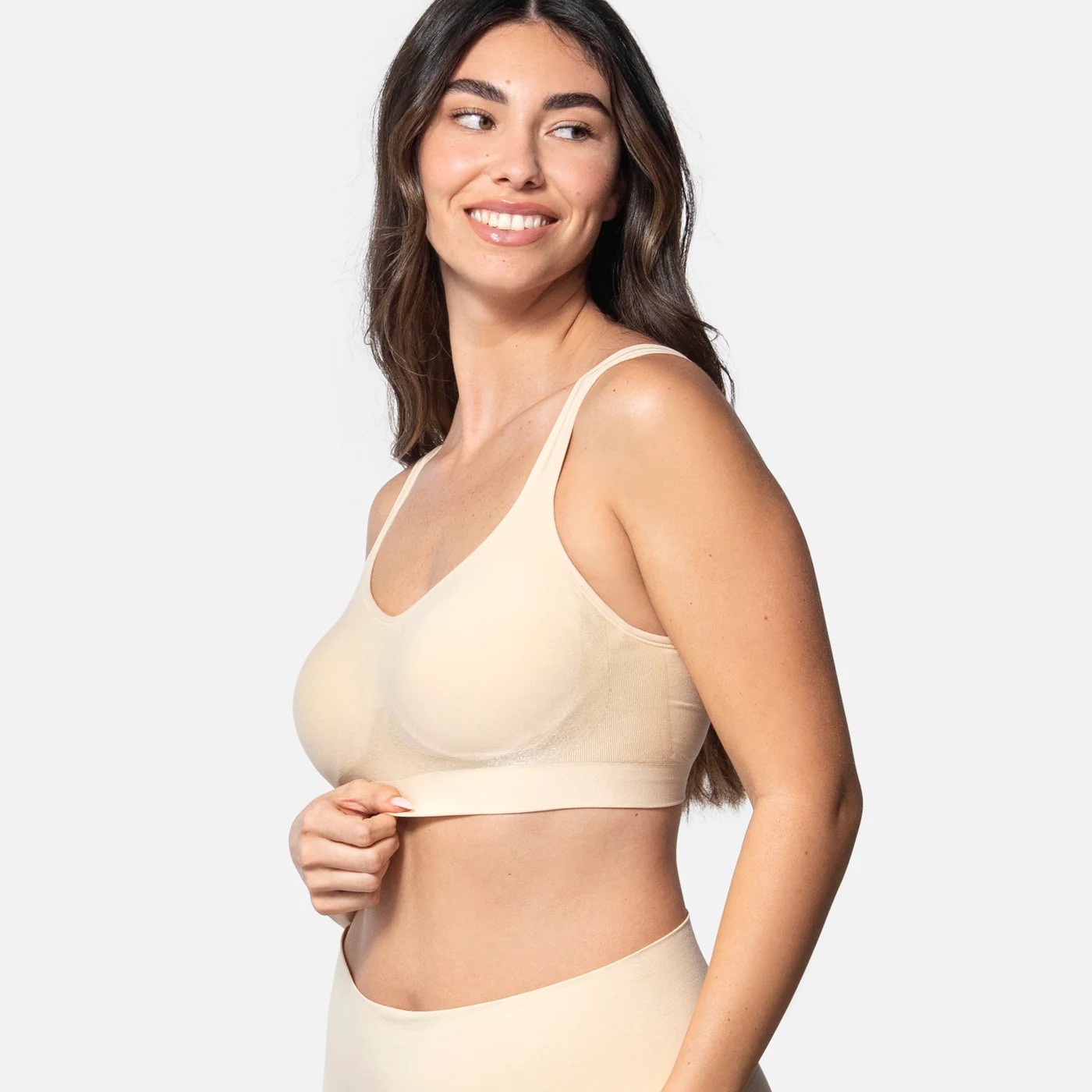 459 M SAND THE COMFORT SHAPING BRA WITH ADJUSTABLE STRAPS