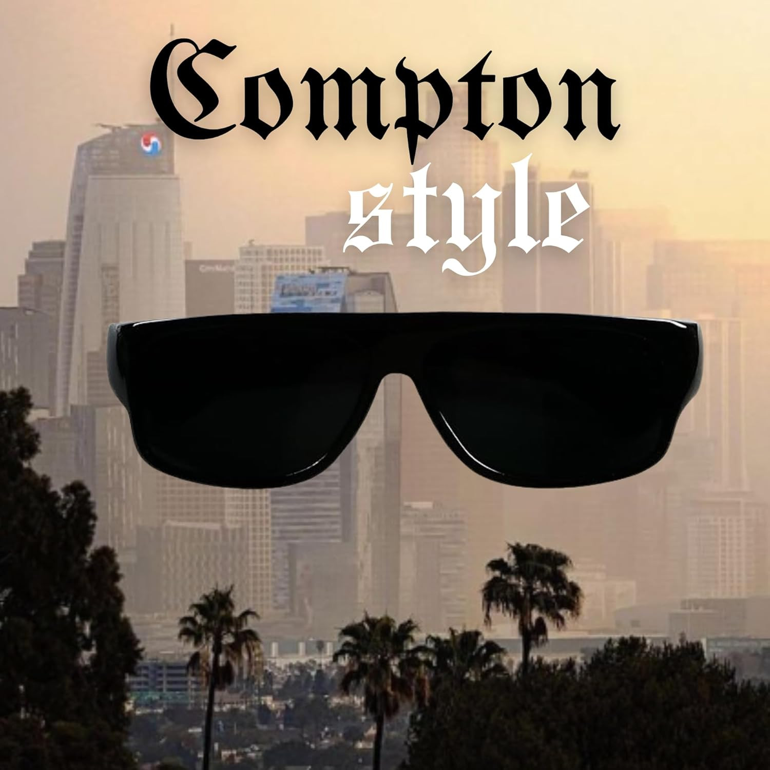 Super Dark Sunglasses 100% UV Protection Category 4 Flat Top OG Eazy E Shades