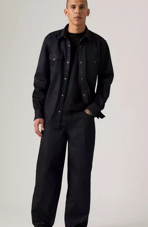 LEVI Premium 578 Baggy Coated. Black Choose Size
